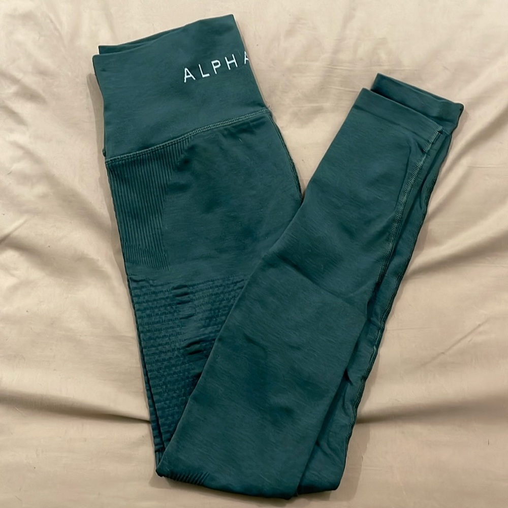 Alphalete Forest Green Halo Leggings